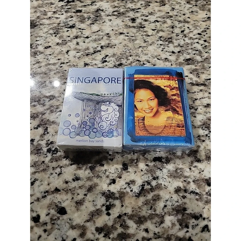 Lot Of 2 Singapore Airlines Playing Cards Deck Unopened But‎ Has Package Damage